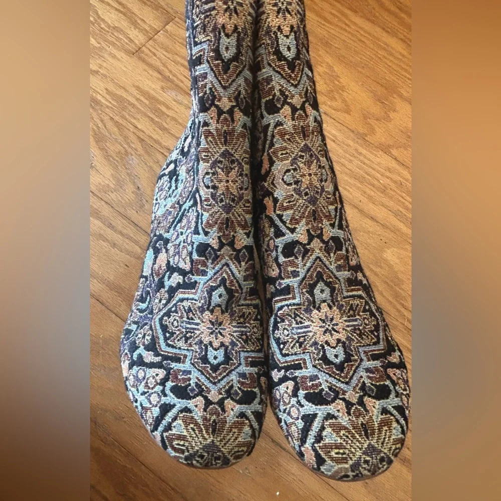 Sam Edelman for Anthropologie Corra‎ Tapestry Ankle Boots Sz 6
